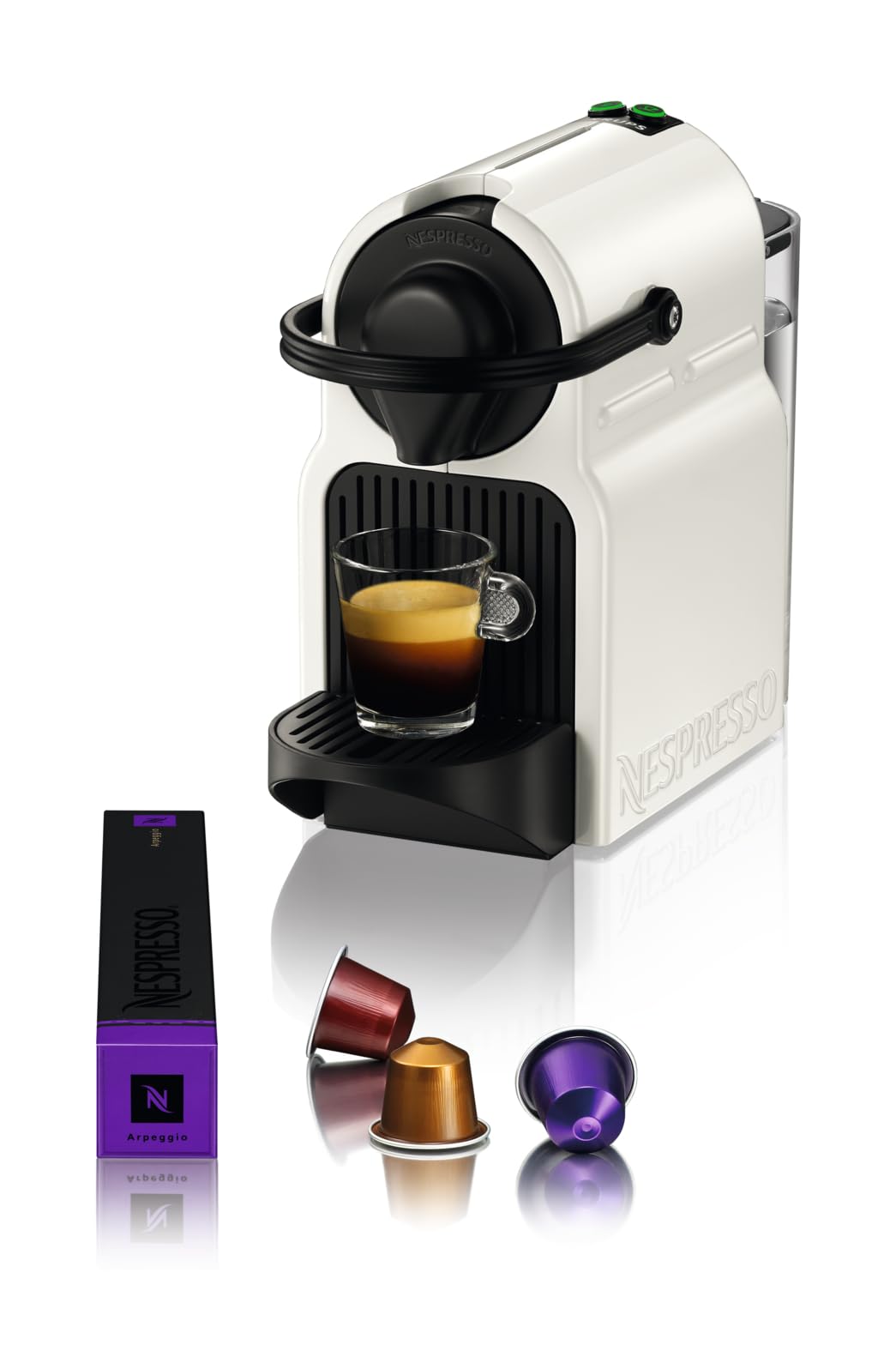 Machine à café Inissia blanche, cafetière espresso
